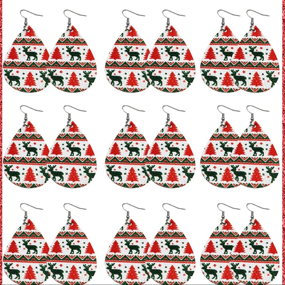 🎄Christmas Leather Earrings🎄